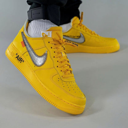 Off-White x Nike Air Force 1 Low 'Lemonade' — UK 3 | EU 35.5 | US 3.5 — Alternate View 12