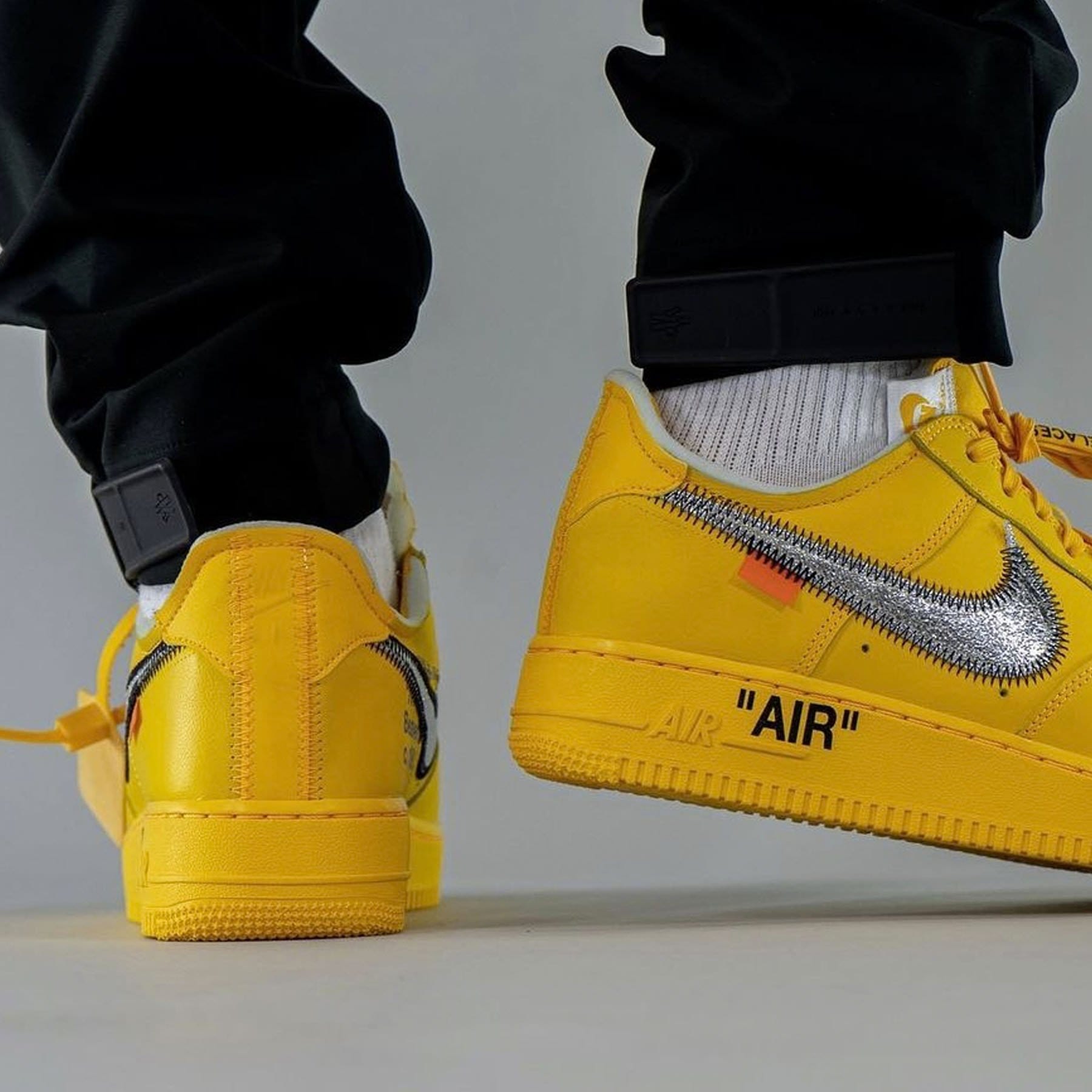 Off-White x Nike Air Force 1 Low 'Lemonade' — UK 3 | EU 35.5 | US 3.5 — Alternate View 13