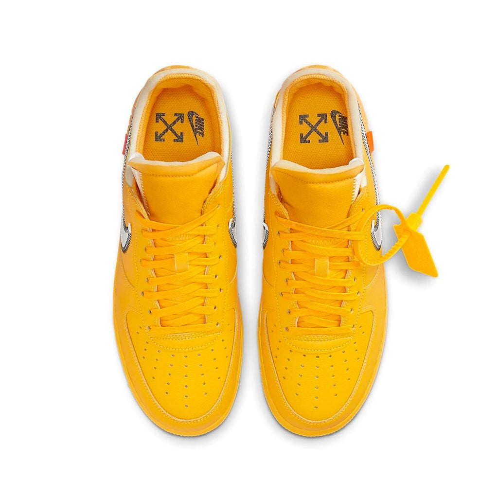 Off-White x Nike Air Force 1 Low 'Lemonade' — UK 3 | EU 35.5 | US 3.5 — Back View