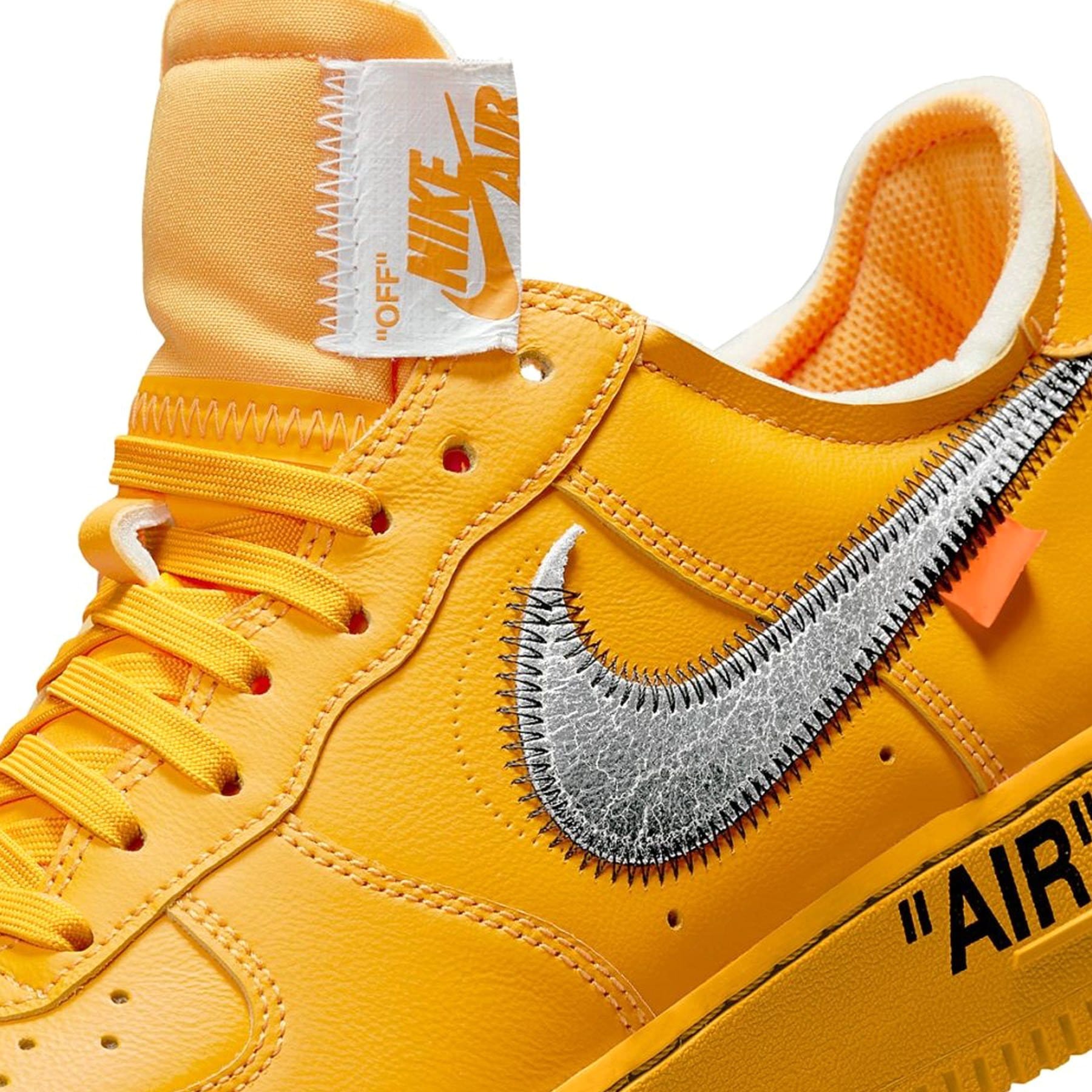 Off-White x Nike Air Force 1 Low 'Lemonade' — UK 3 | EU 35.5 | US 3.5 — Alternate View 9