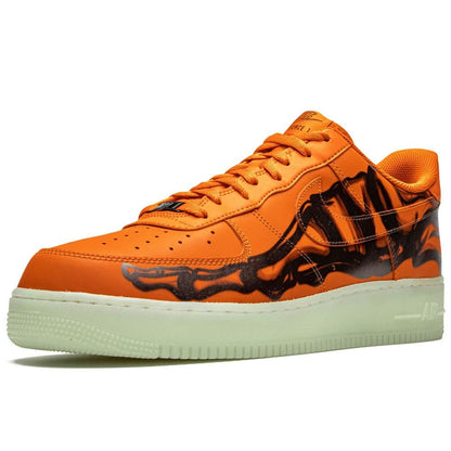 Nike Air Force 1 Low 'Orange Skeleton' — UK 3 | EU 35.5 | US 3.5 — Top View