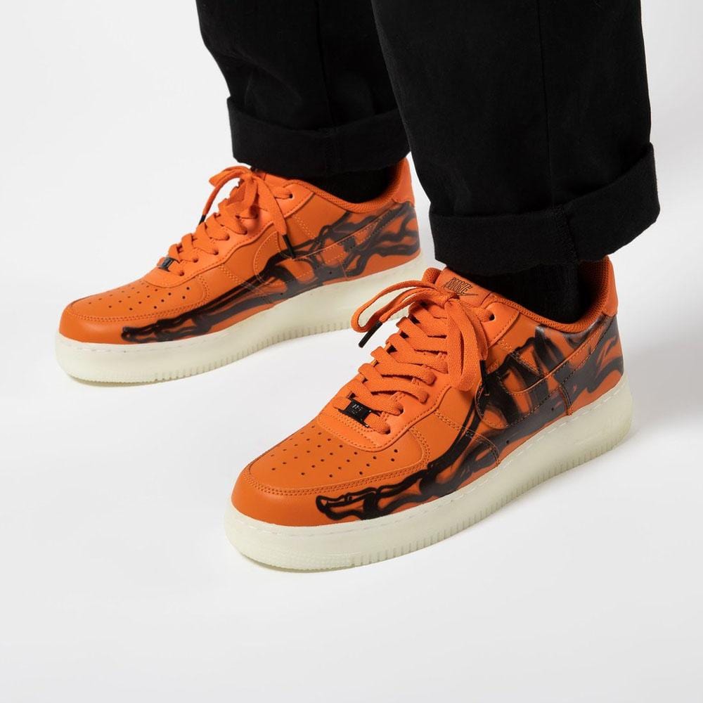 Nike Air Force 1 Low 'Orange Skeleton' — UK 3 | EU 35.5 | US 3.5 — Alternate View 8