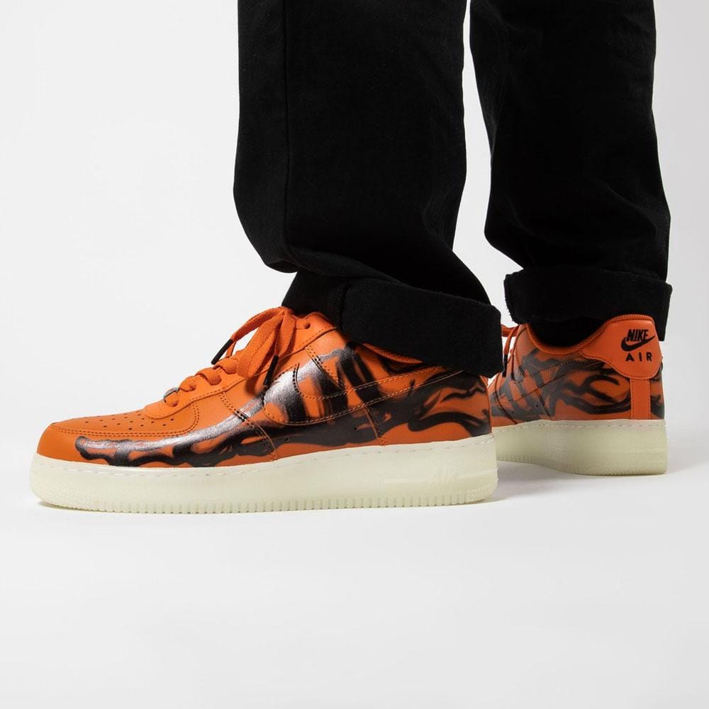 Nike Air Force 1 Low 'Orange Skeleton' — UK 3 | EU 35.5 | US 3.5 — Lifestyle View