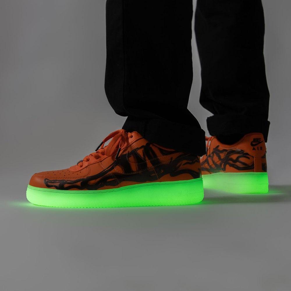 Nike Air Force 1 Low 'Orange Skeleton' — UK 3 | EU 35.5 | US 3.5 — Alternate View 7