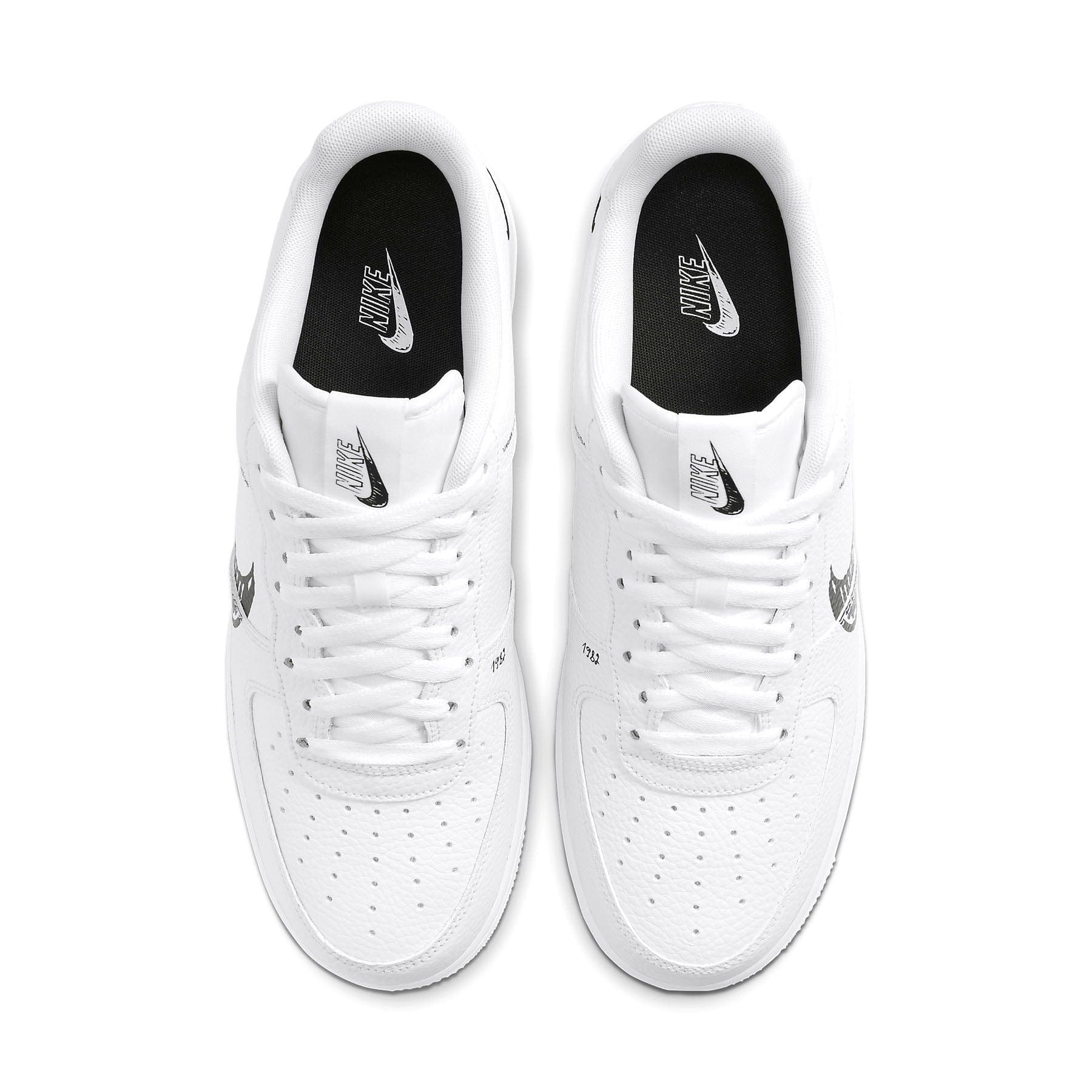 Nike Air Force 1 Low 'Sketch - Black' — UK 3 | EU 35.5 | US 3.5 — Back View
