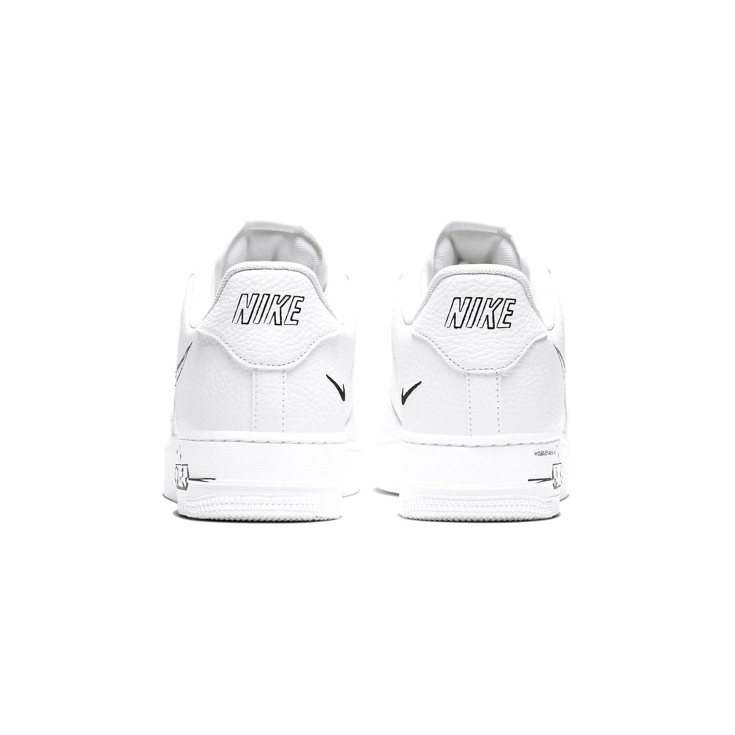 Nike Air Force 1 Low 'Sketch - Black' — UK 3 | EU 35.5 | US 3.5 — Top View