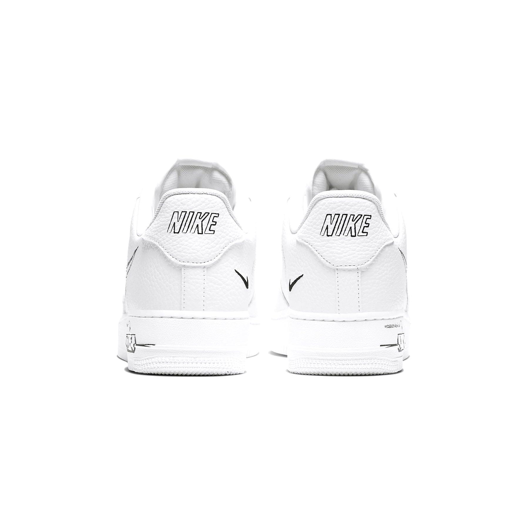 Nike Air Force 1 Low 'Sketch - Black' — UK 3 | EU 35.5 | US 3.5 — Top View
