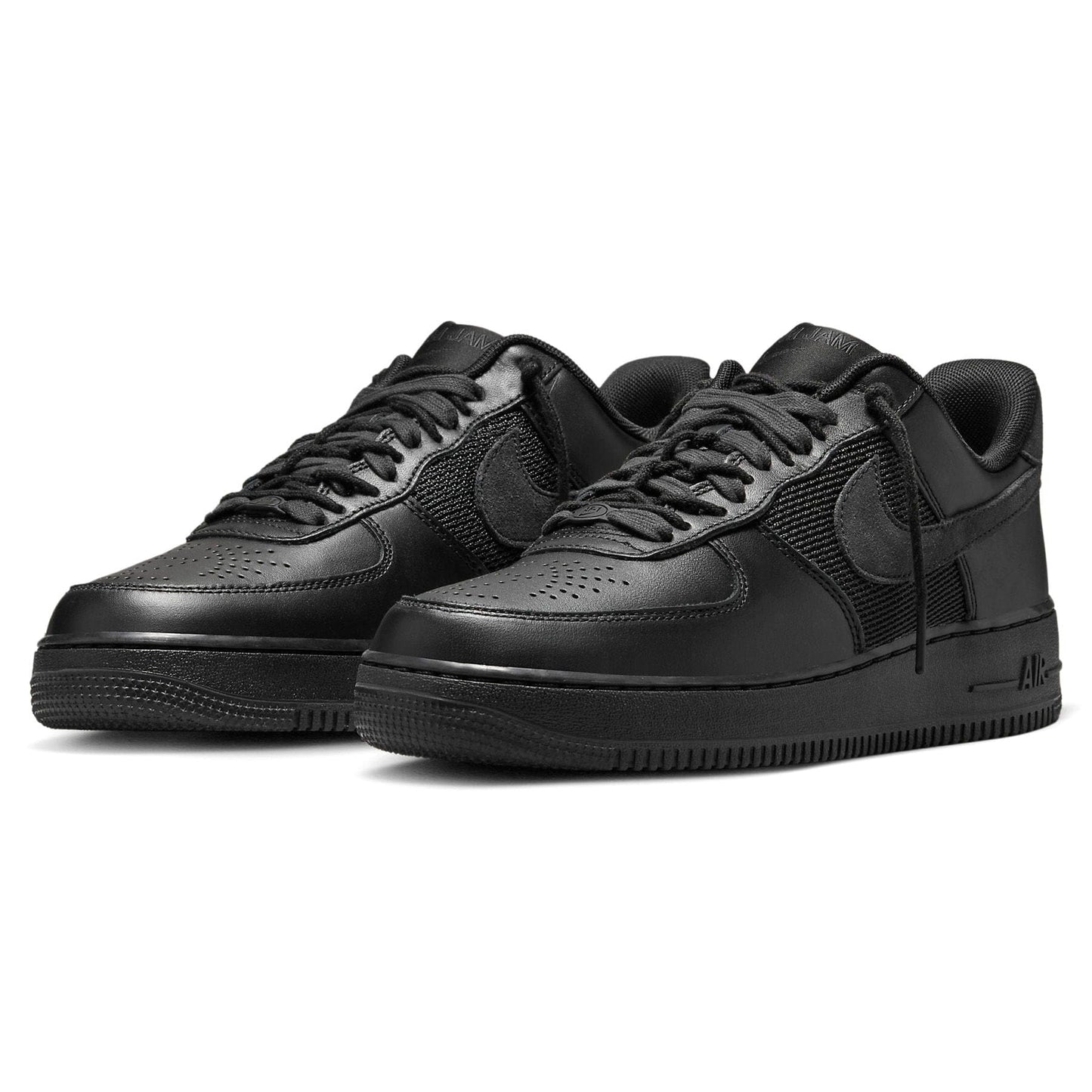 Slam Jam x Nike Air Force 1 Low 'Black Off Noir' — UK 3 | EU 35.5 | US 3.5 — Side View