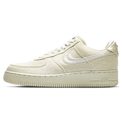 Nike Stussy x Air Force 1 Low 'Fossil' — UK 3 | EU 35.5 | US 3.5 — Front View