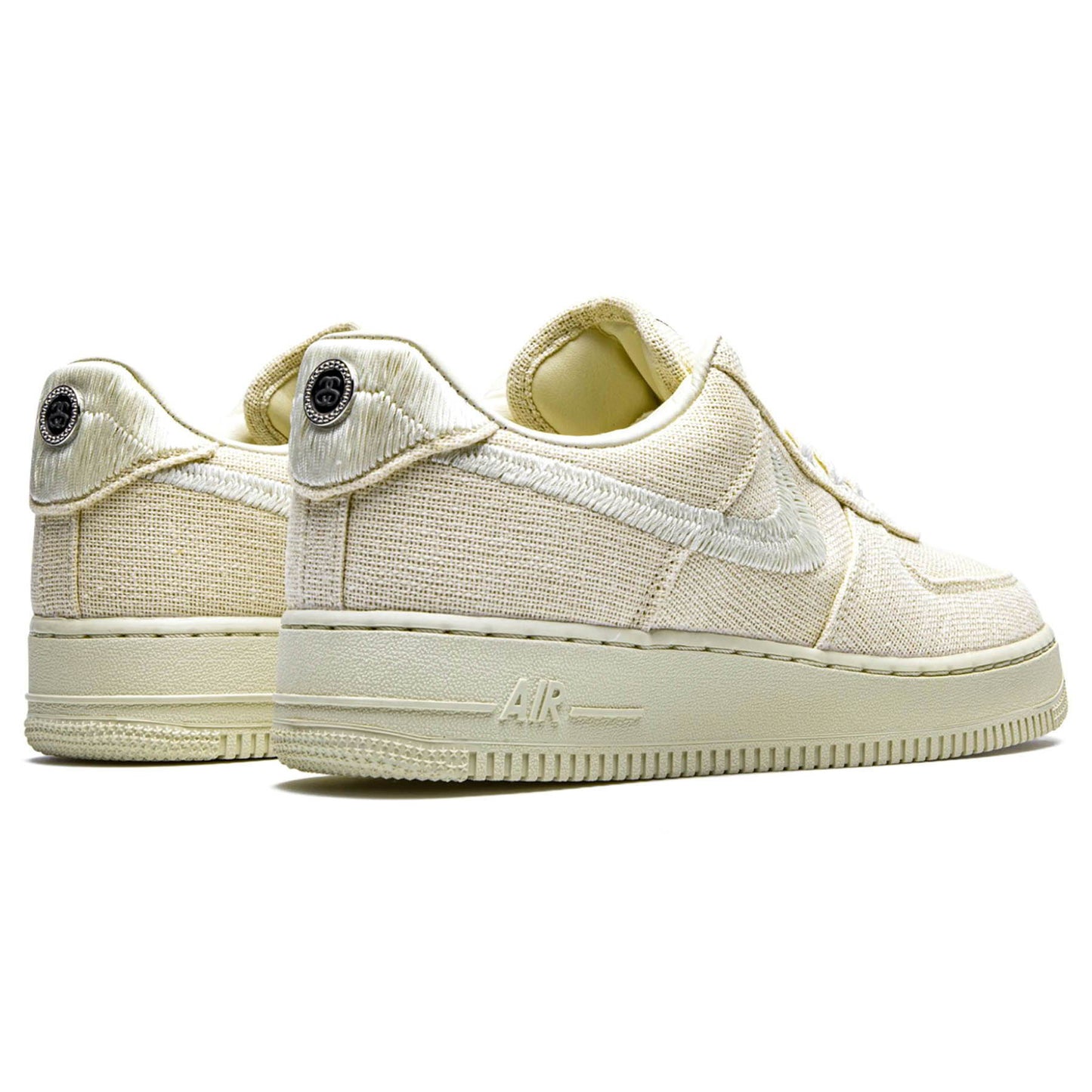 Nike Stussy x Air Force 1 Low 'Fossil' — UK 3 | EU 35.5 | US 3.5 — Back View
