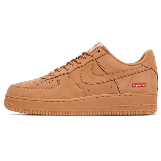 Supreme x Nike Air Force 1 Low SP 'Flax' — UK 3 | EU 35.5 | US 3.5 — Front View
