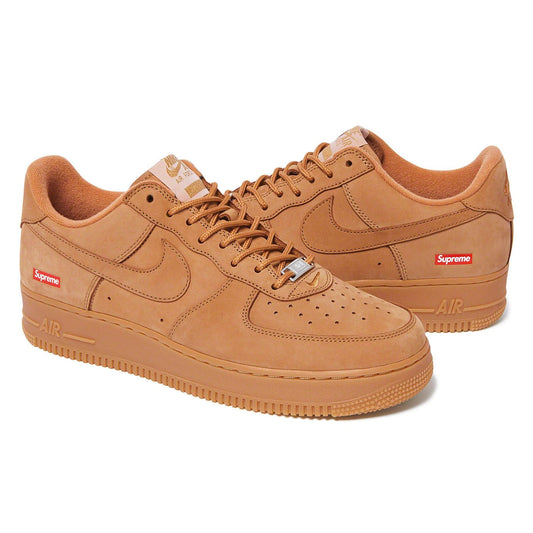 Supreme x Nike Air Force 1 Low SP 'Flax' — UK 3 | EU 35.5 | US 3.5 — Side View