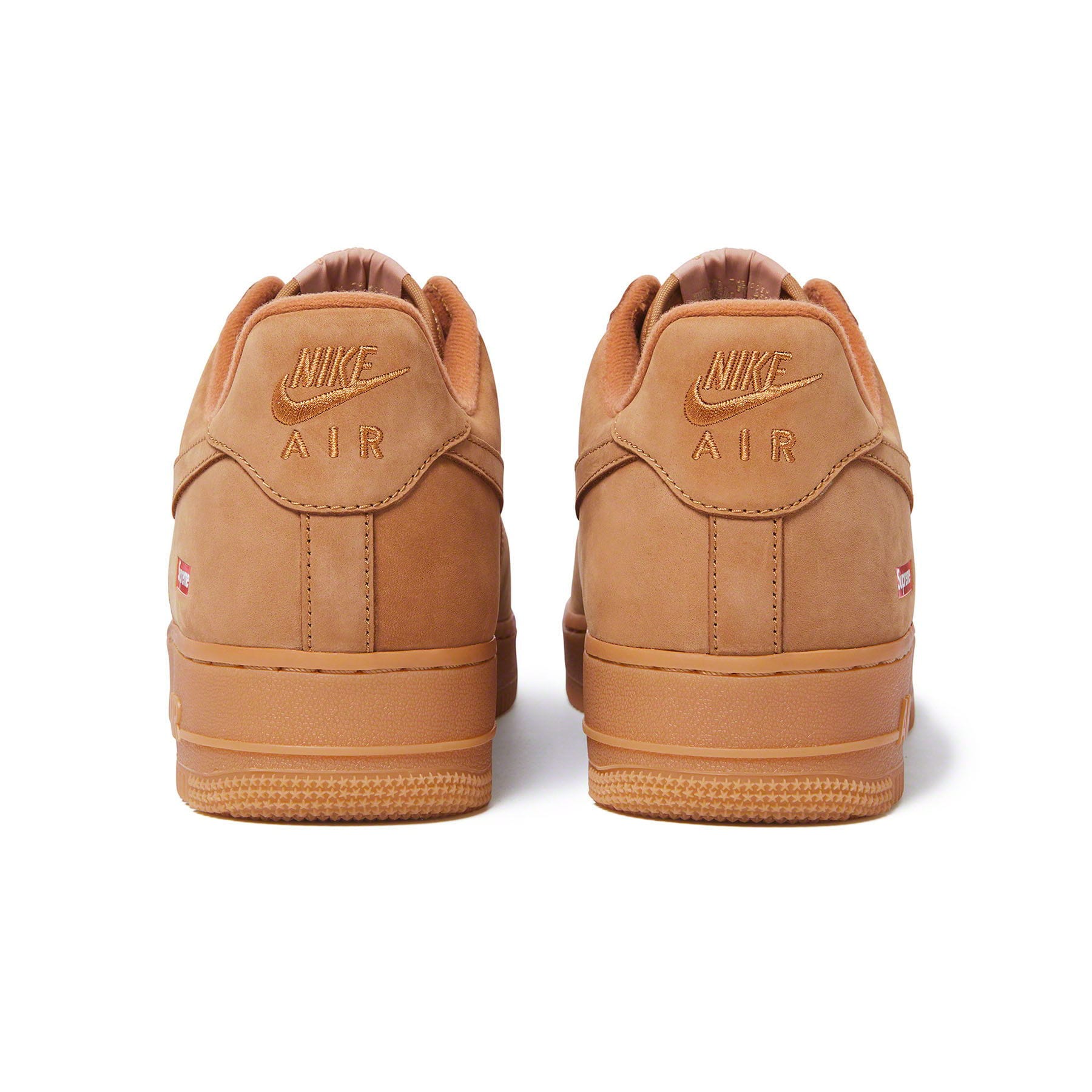 Supreme x Nike Air Force 1 Low SP 'Flax' — UK 3 | EU 35.5 | US 3.5 — Top View