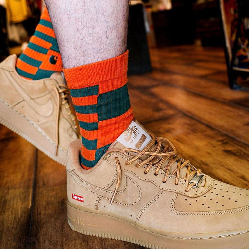 Supreme x Nike Air Force 1 Low SP 'Flax' — UK 3 | EU 35.5 | US 3.5 — Alternate View 7