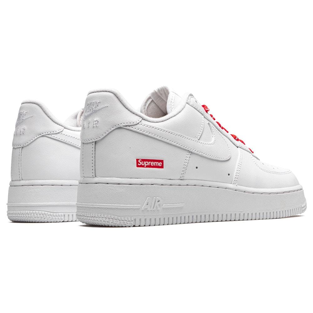 Supreme x Nike Air Force 1 Low 'Box Logo - White' — UK 3 | EU 35.5 | US 3.5 — Top View
