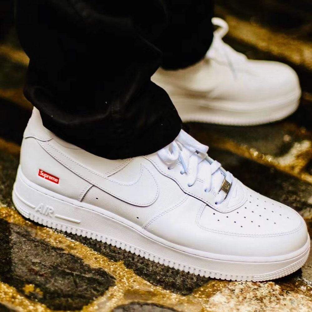 Supreme x Nike Air Force 1 Low 'Box Logo - White' — UK 3 | EU 35.5 | US 3.5 — Alternate View 7