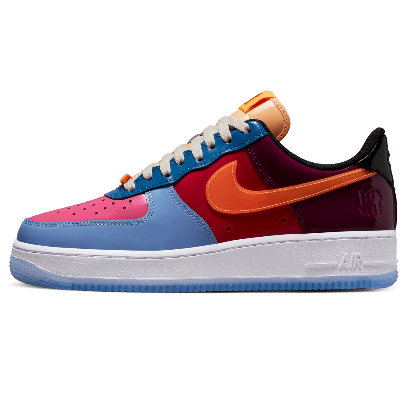 Undefeated x Nike Air Force 1 Low 'Total Orange' — UK 3 | EU 35.5 | US 3.5 — Front View
