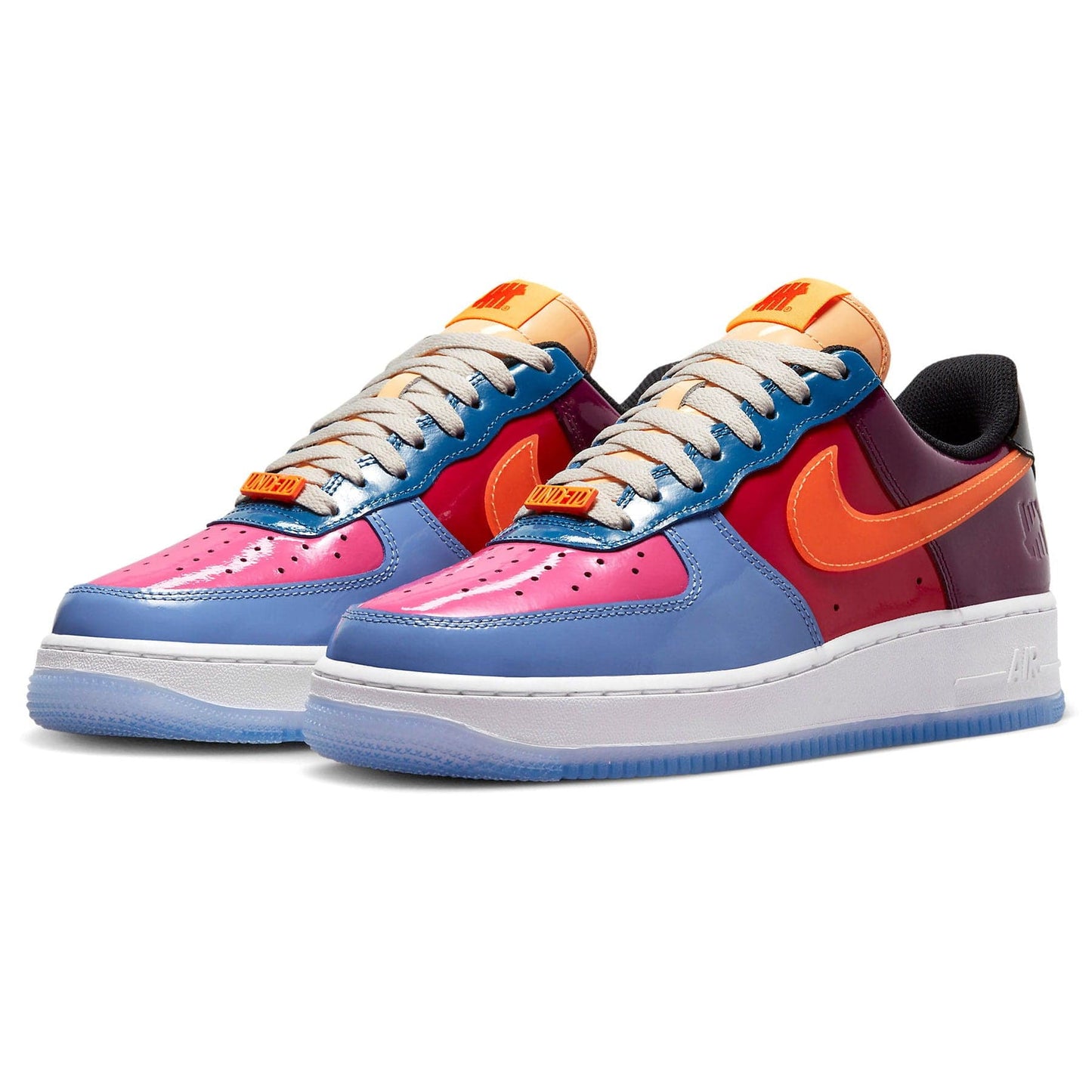 Undefeated x Nike Air Force 1 Low 'Total Orange' — UK 3 | EU 35.5 | US 3.5 — Side View