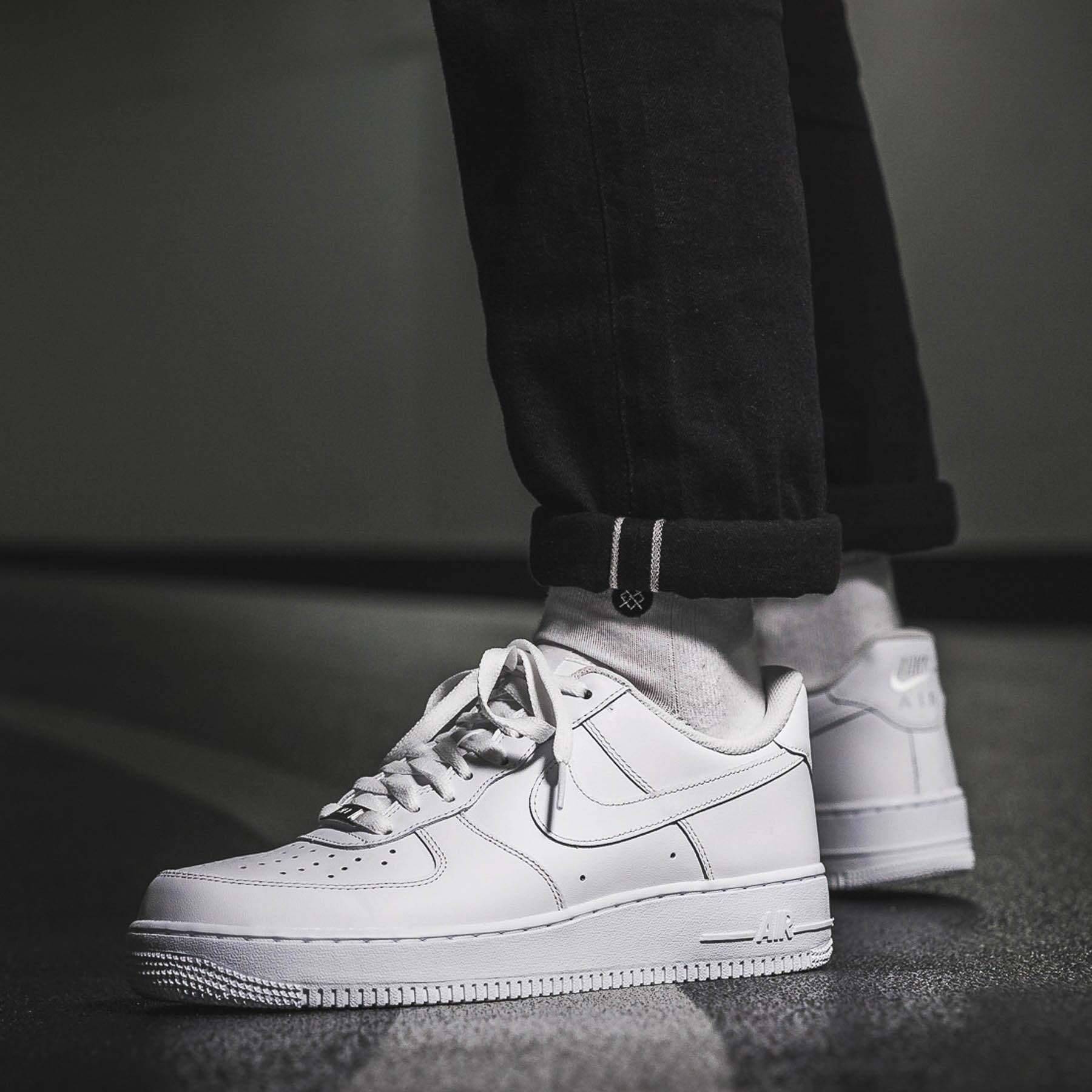 Nike Air Force 1 '07 'White' — UK 3 | EU 35.5 | US 3.5 — Lifestyle View