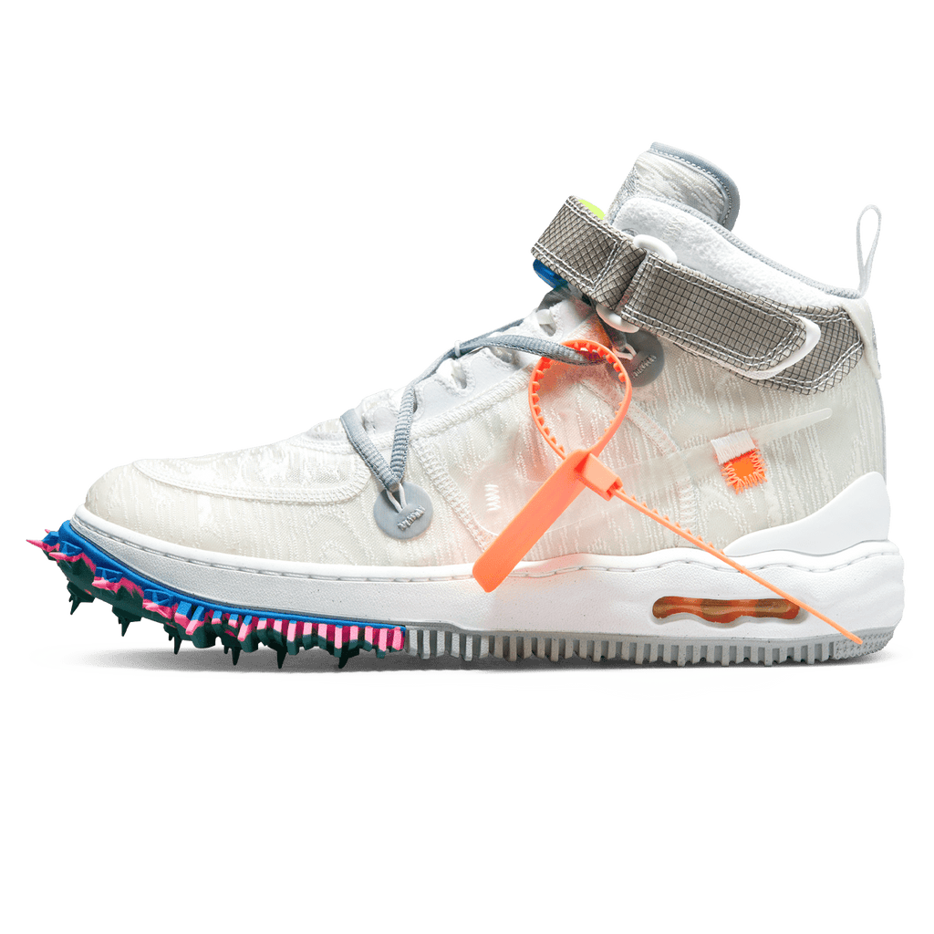 Off-White x Nike Air Force 1 Mid 'White' — UK 3 | EU 35.5 | US 3.5 — Front View