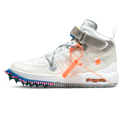 Off-White x Nike Air Force 1 Mid 'White' — UK 3 | EU 35.5 | US 3.5 — Front View