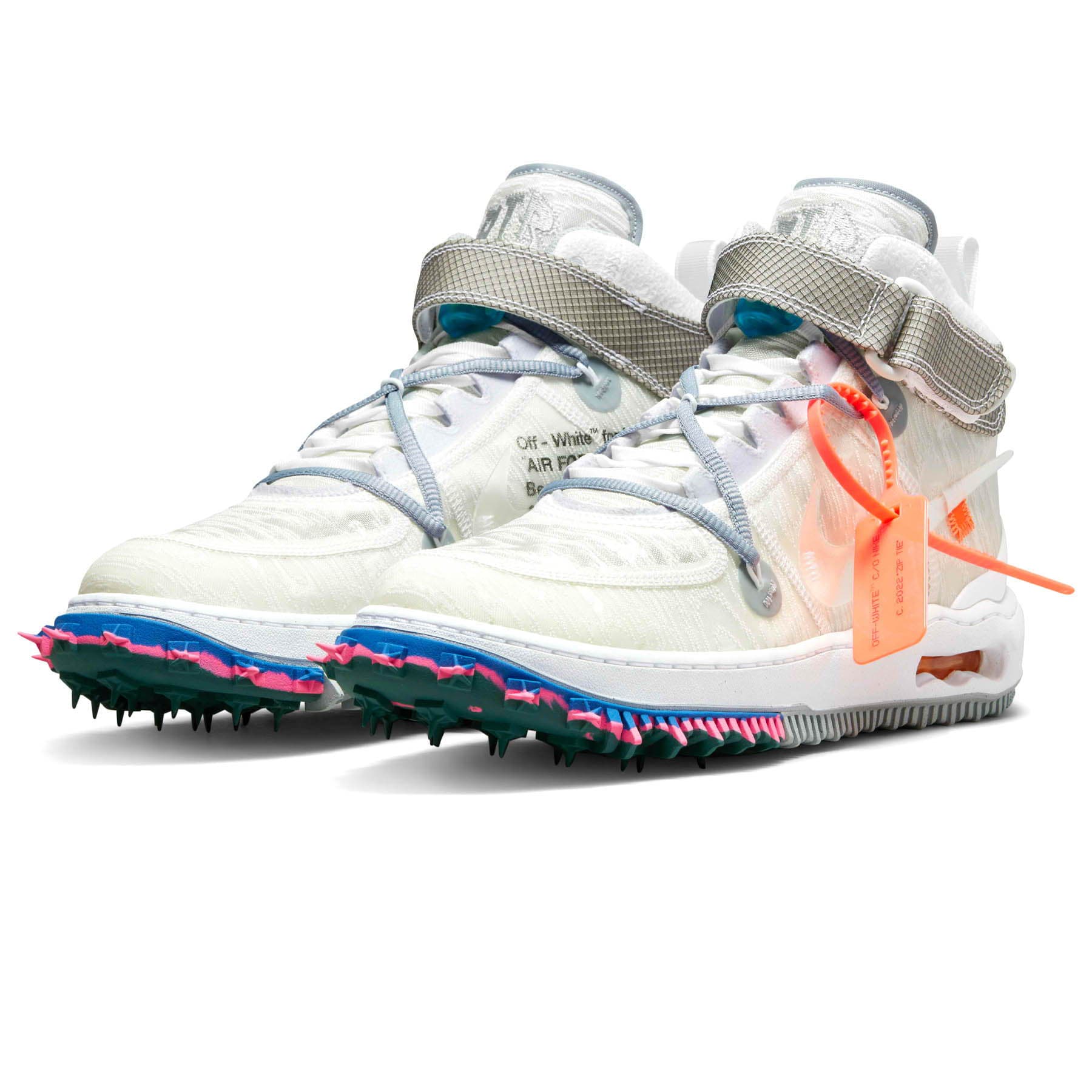 Off-White x Nike Air Force 1 Mid 'White' — UK 3 | EU 35.5 | US 3.5 — Side View