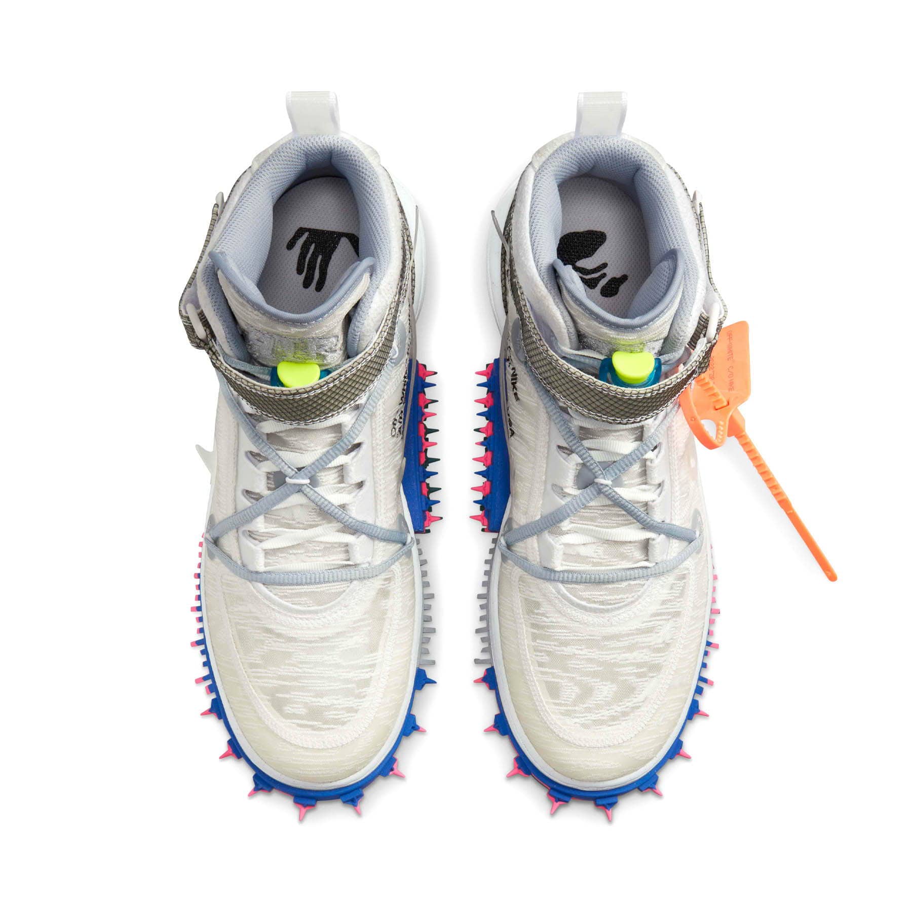 Off-White x Nike Air Force 1 Mid 'White' — UK 3 | EU 35.5 | US 3.5 — Top View