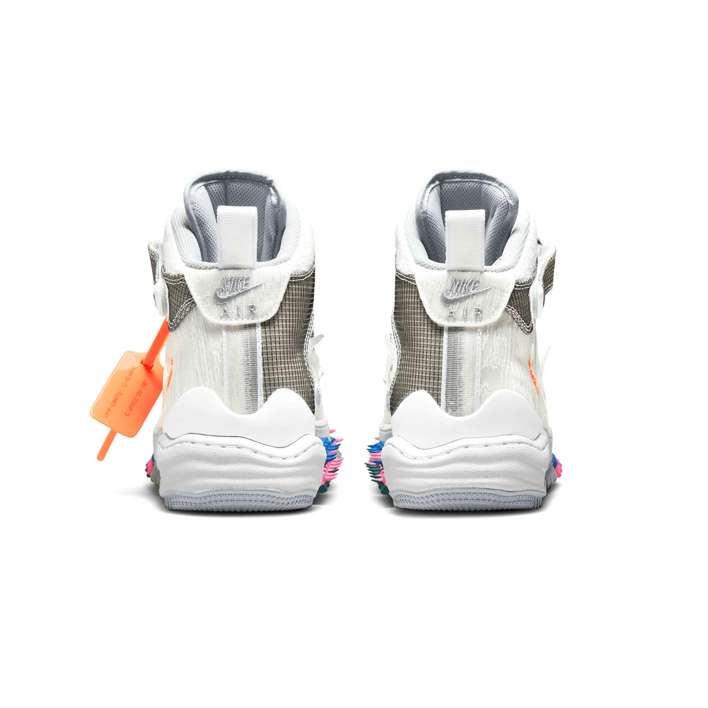 Off-White x Nike Air Force 1 Mid 'White' — UK 3 | EU 35.5 | US 3.5 — Back View
