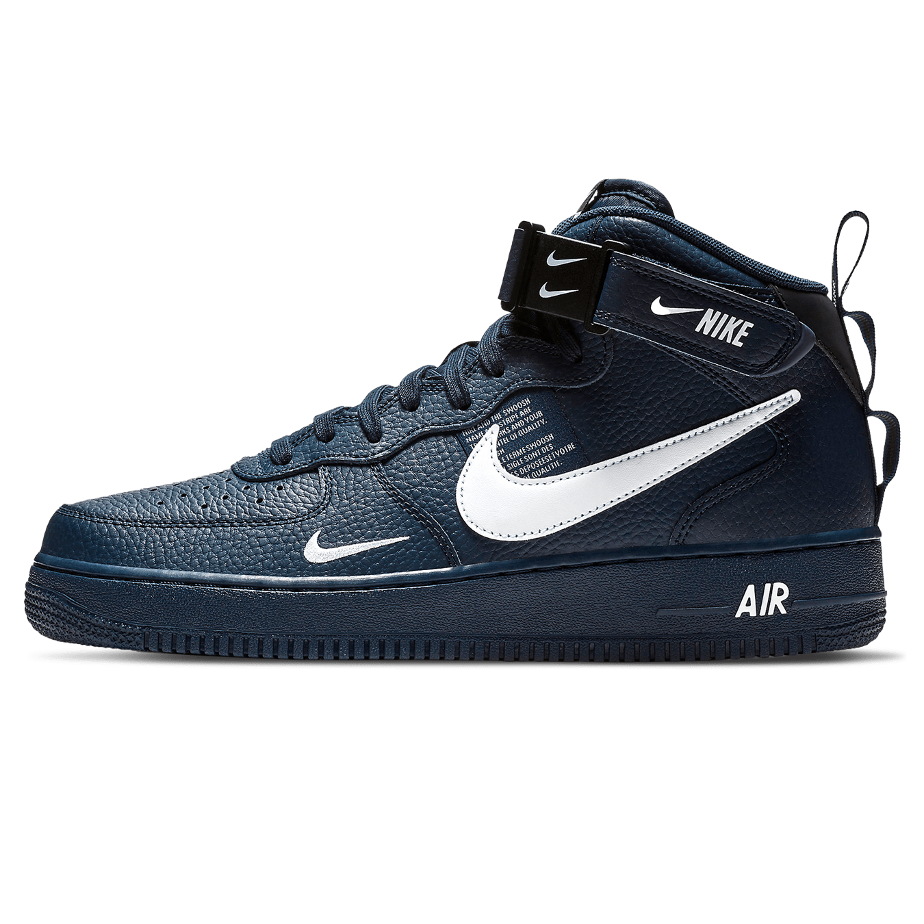 Nike Air Force 1 '07 Mid LV8 'Navy' — UK 3 | EU 35.5 | US 3.5 — Front View