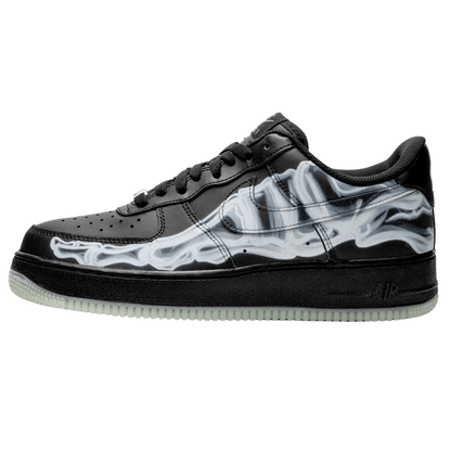 Nike Air Force 1 '07 QS 'Black Skeleton' — UK 3 | EU 35.5 | US 3.5 — Front View