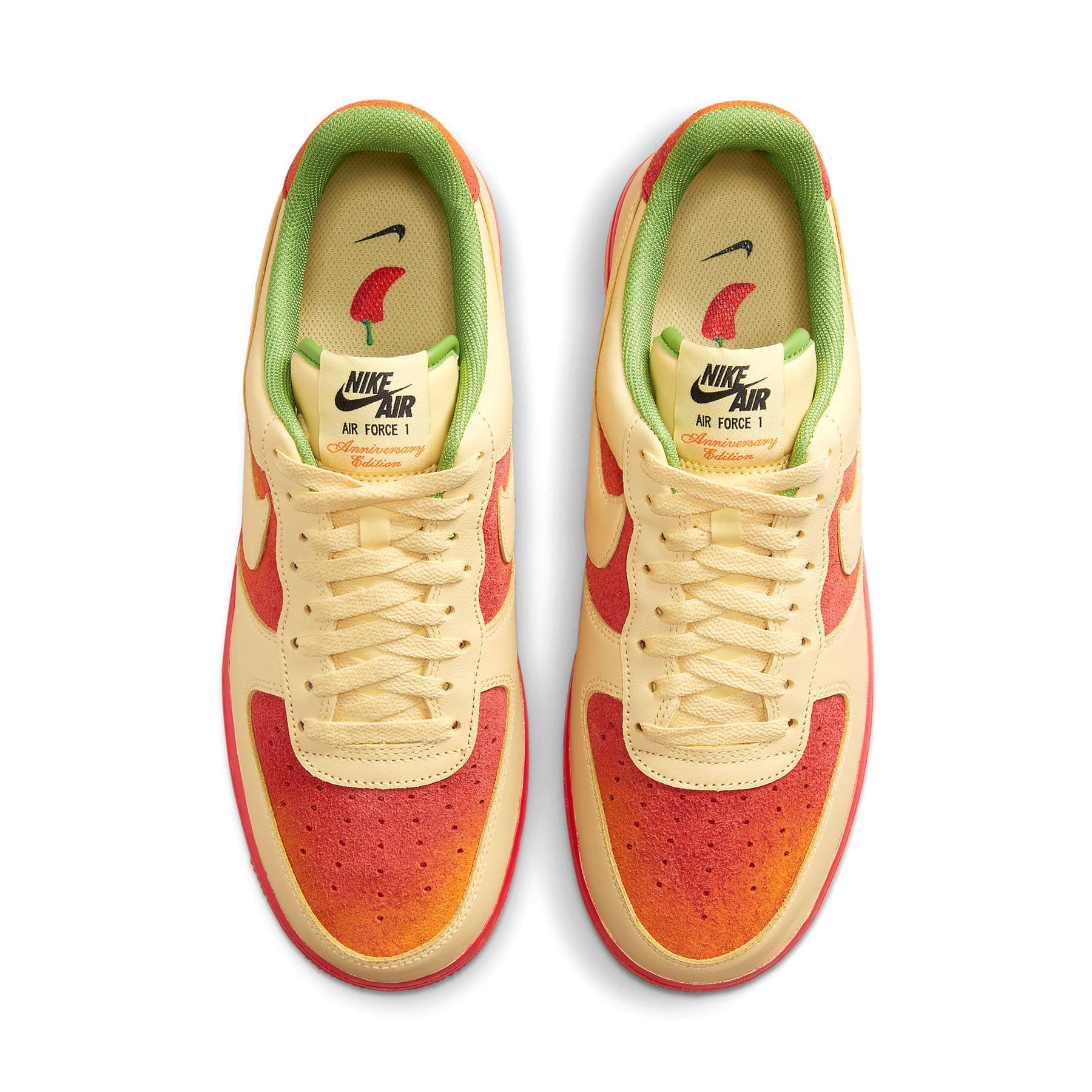Nike Air Force 1 '07 'Chili Pepper' — UK 3 | EU 35.5 | US 3.5 — Back View