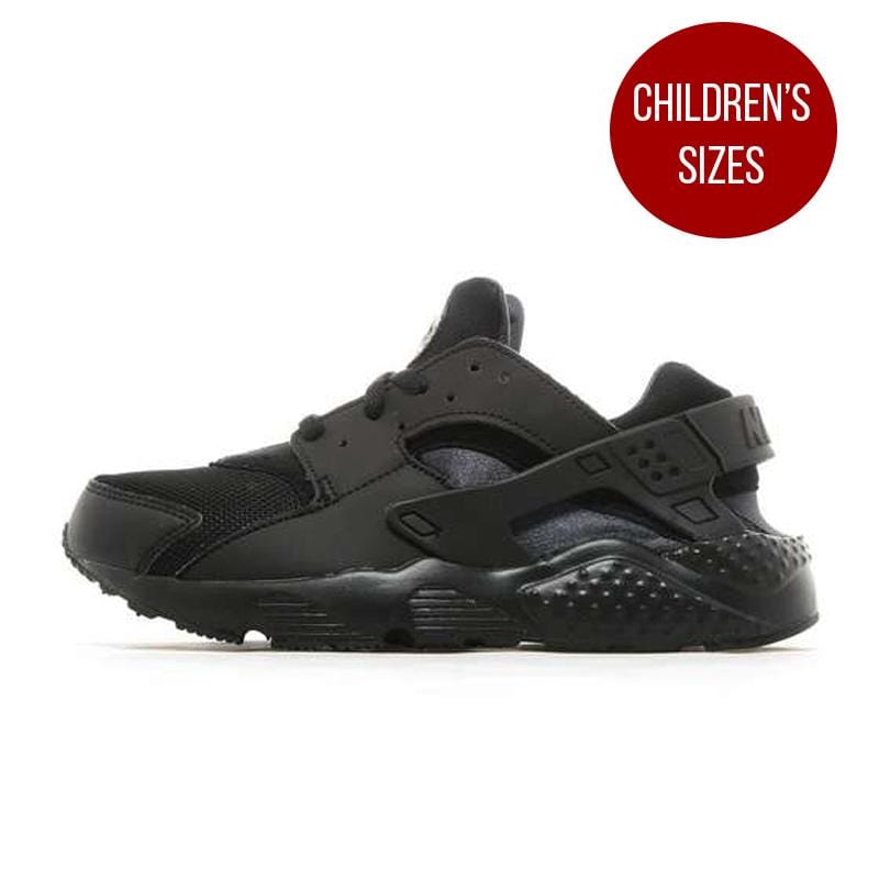 Nike Air Huarache Children "Triple Black" — UK 10C | EU 27.5 | US 10.5C — Front View