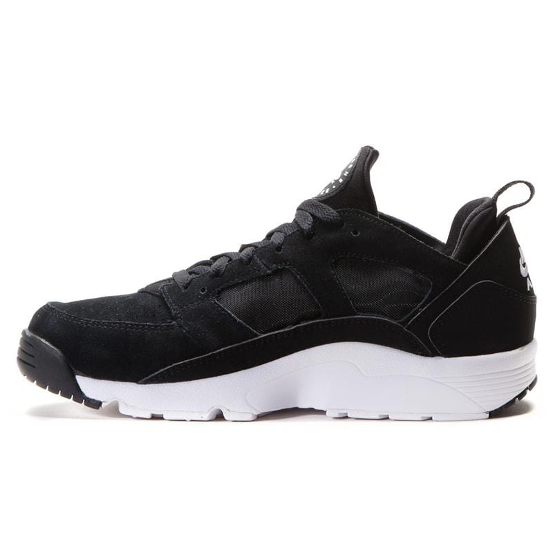 NIKE AIR TRAINER HUARACHE LOW (BLACK - WHITE) — UK 3 | EU 35.5 | US 3.5 — Front View