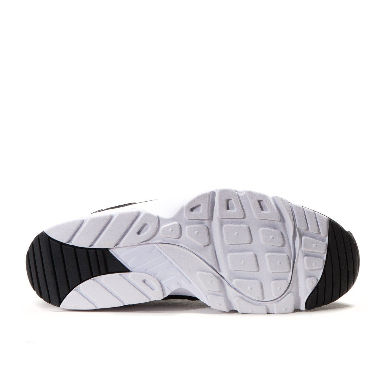 NIKE AIR TRAINER HUARACHE LOW (BLACK - WHITE) — UK 3 | EU 35.5 | US 3.5 — Top View