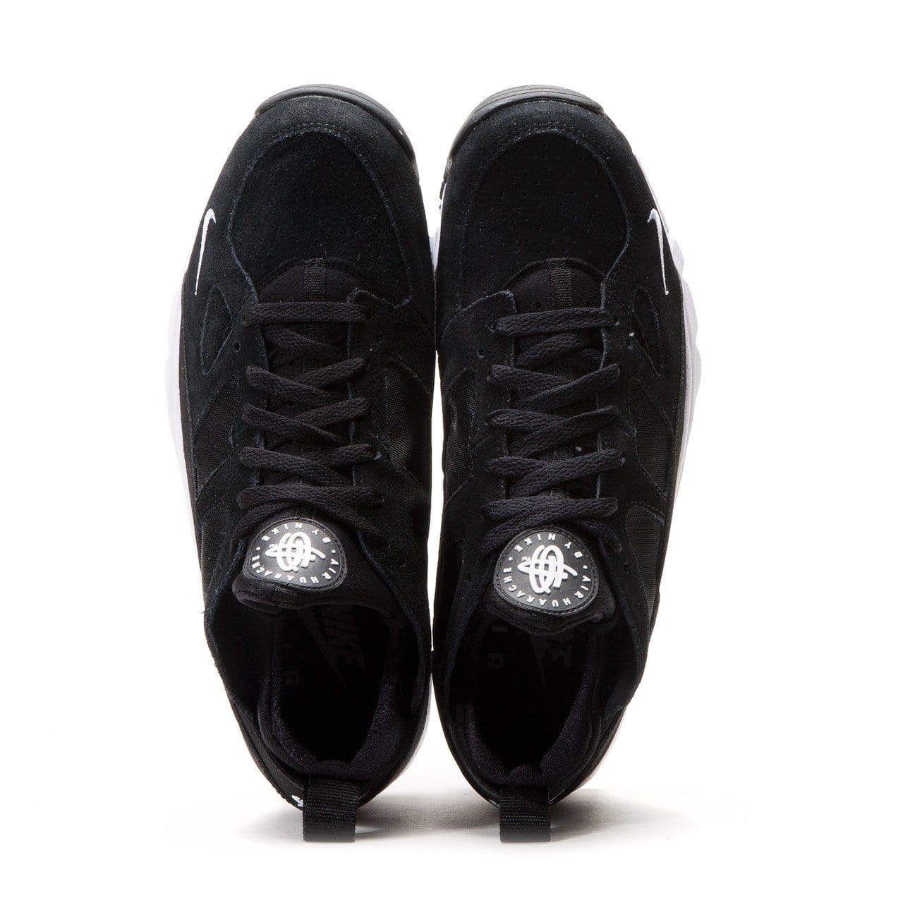 NIKE AIR TRAINER HUARACHE LOW (BLACK - WHITE) — UK 3 | EU 35.5 | US 3.5 — Back View