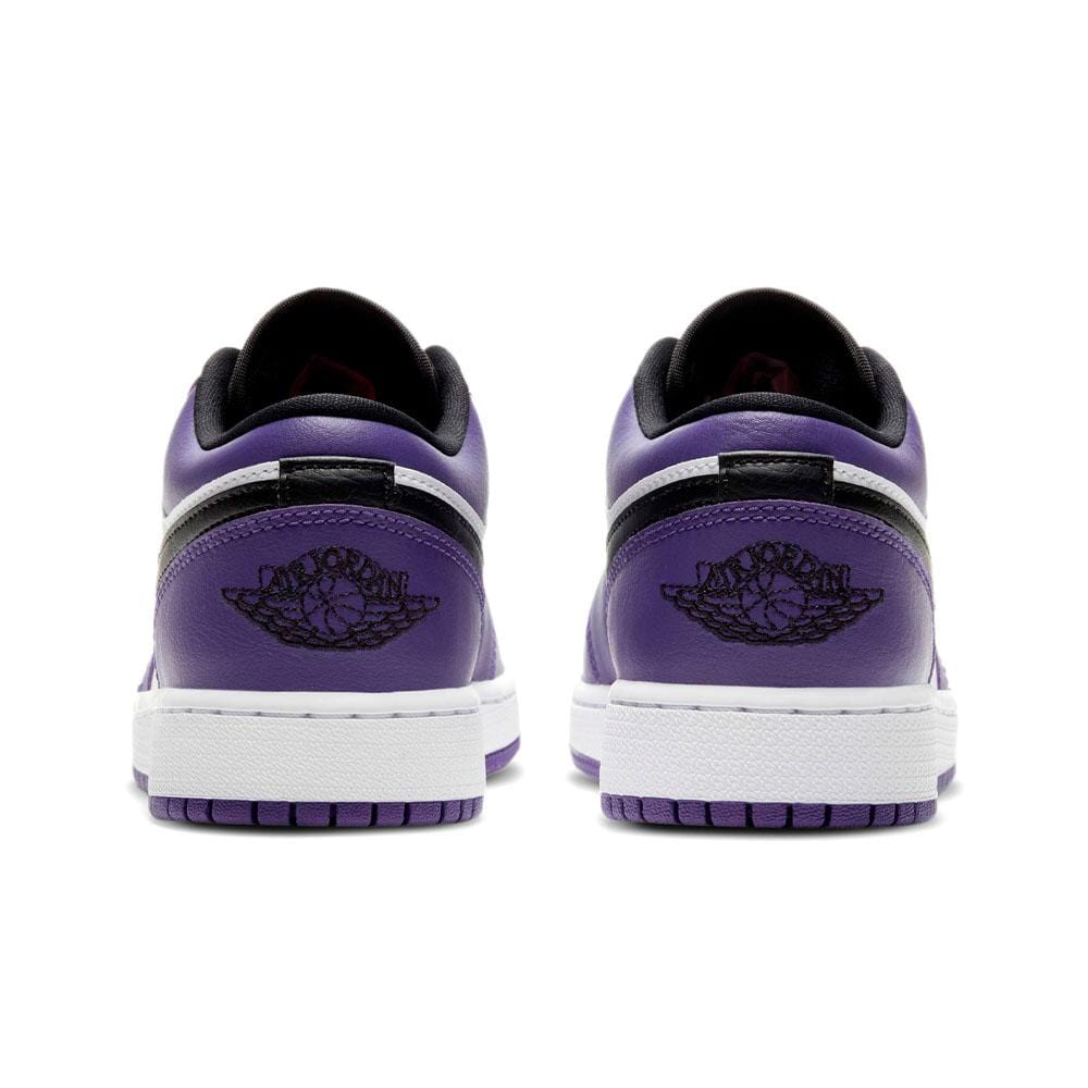Air Jordan 1 Low GS "Court Purple White" — UK 13.5 | EU 32 | US 1Y — Top View