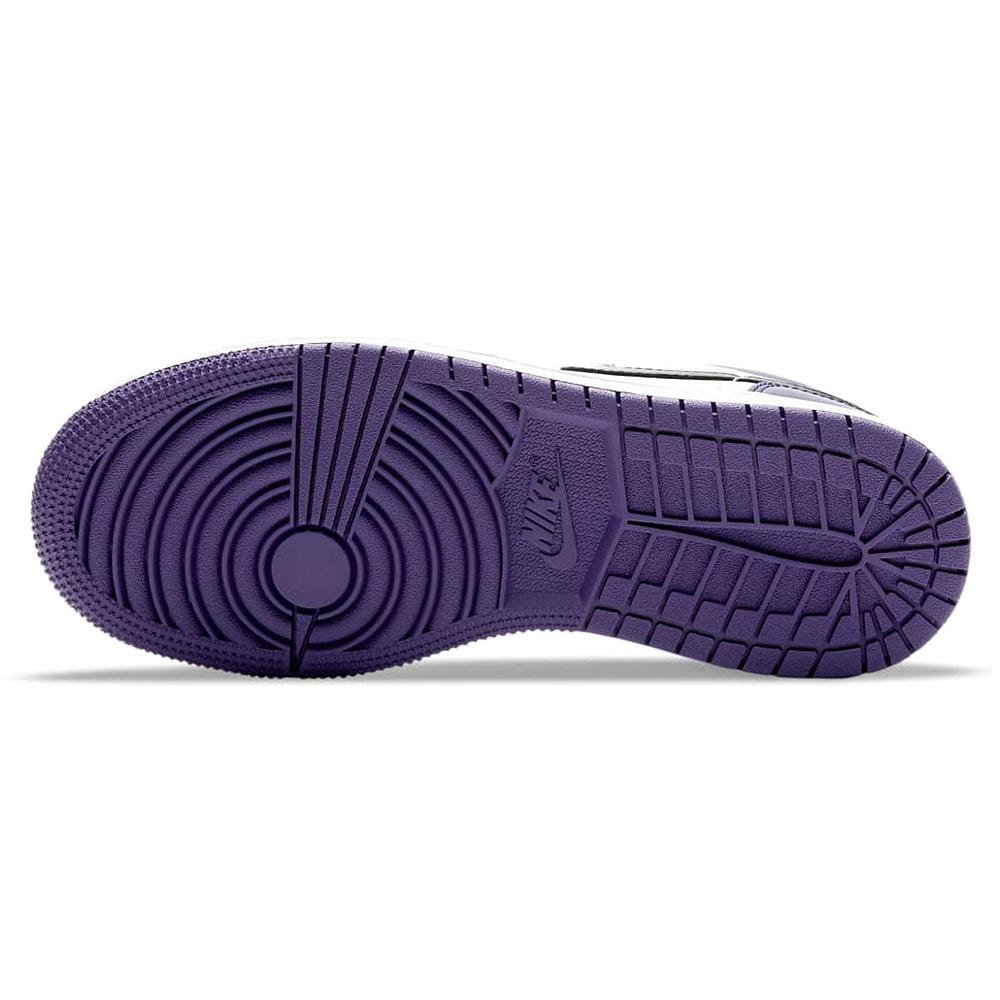 Air Jordan 1 Low GS "Court Purple White" — UK 13.5 | EU 32 | US 1Y — Detail View