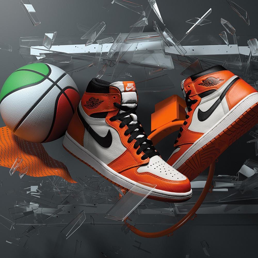 Air Jordan 1 Retro High OG (GS) Reverse Shattered Backboard — UK 13.5 | EU 32 | US 1Y — Top View