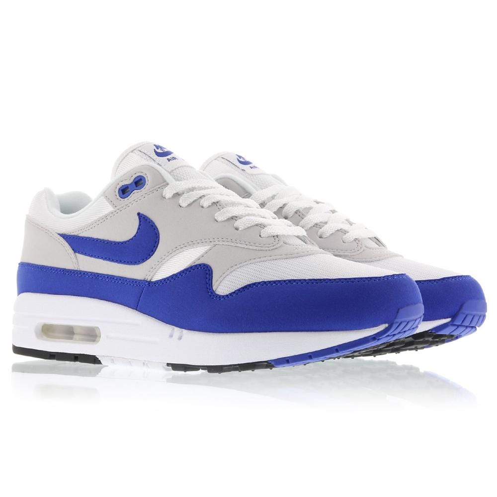 Nike Air Max 1 OG Anniversary White-Game Royal — UK 3 | EU 35.5 | US 3.5 — Back View