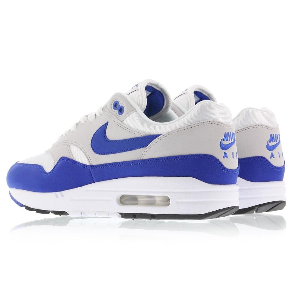 Nike Air Max 1 OG Anniversary White-Game Royal — UK 3 | EU 35.5 | US 3.5 — Top View