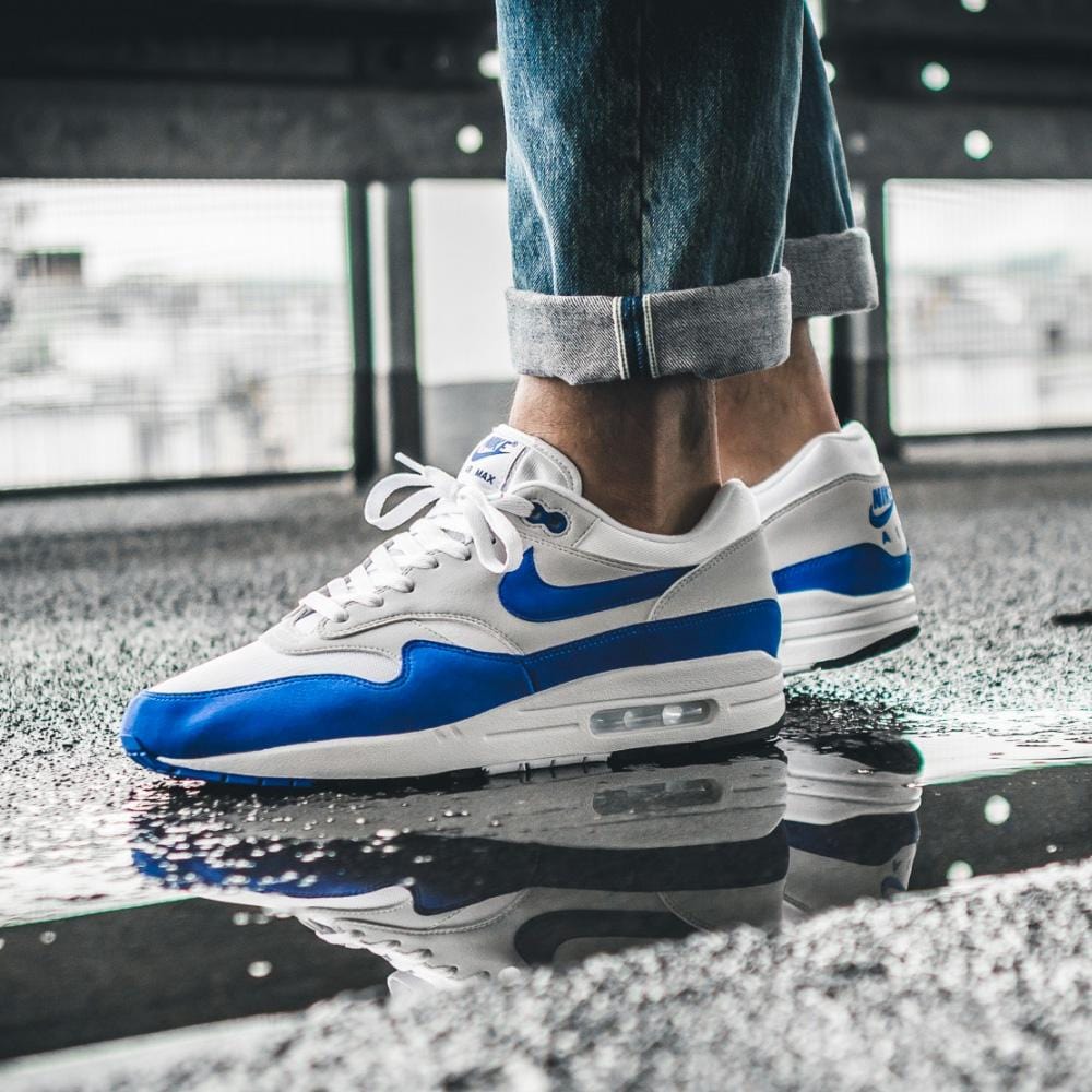 Nike Air Max 1 OG Anniversary White-Game Royal — UK 3 | EU 35.5 | US 3.5 — Alternate View 7