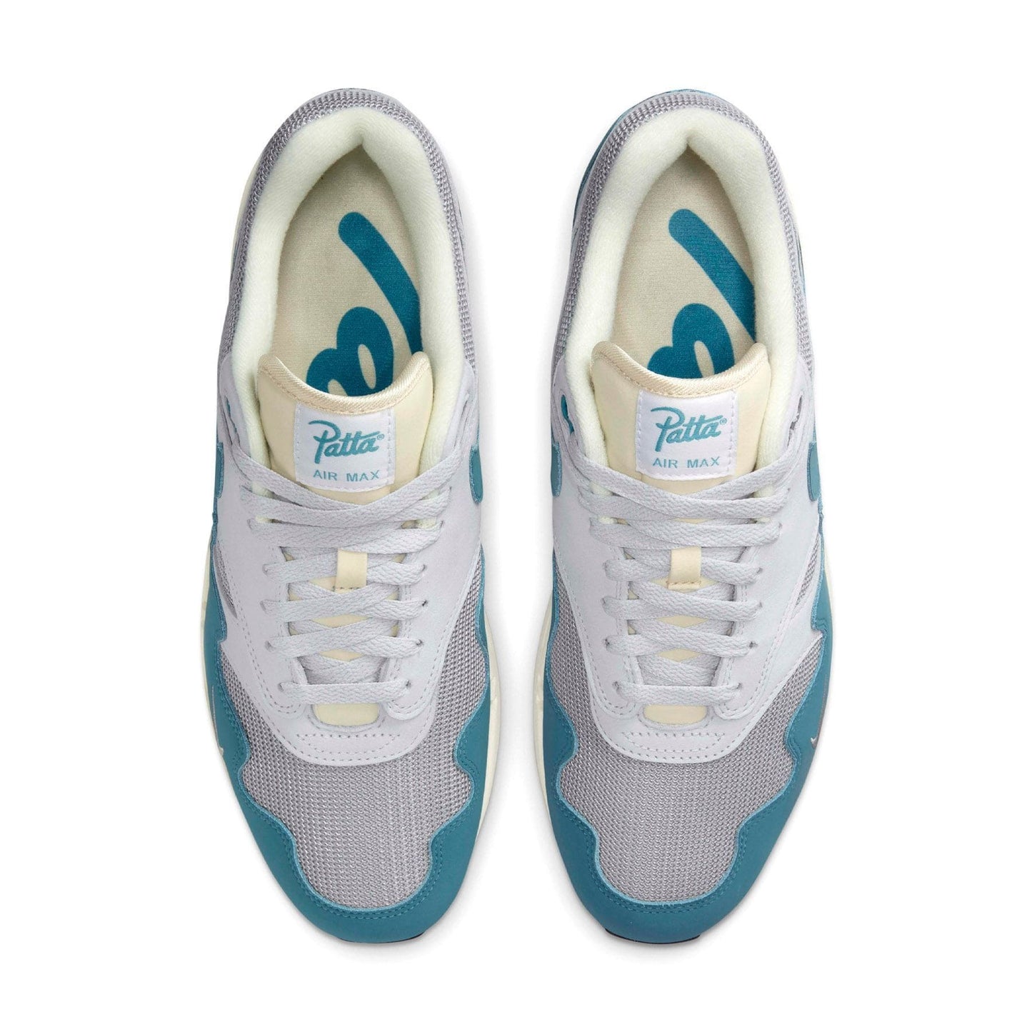 Patta x Nike Air Max 1 'Noise Aqua' — UK 3 | EU 35.5 | US 3.5 — Top View