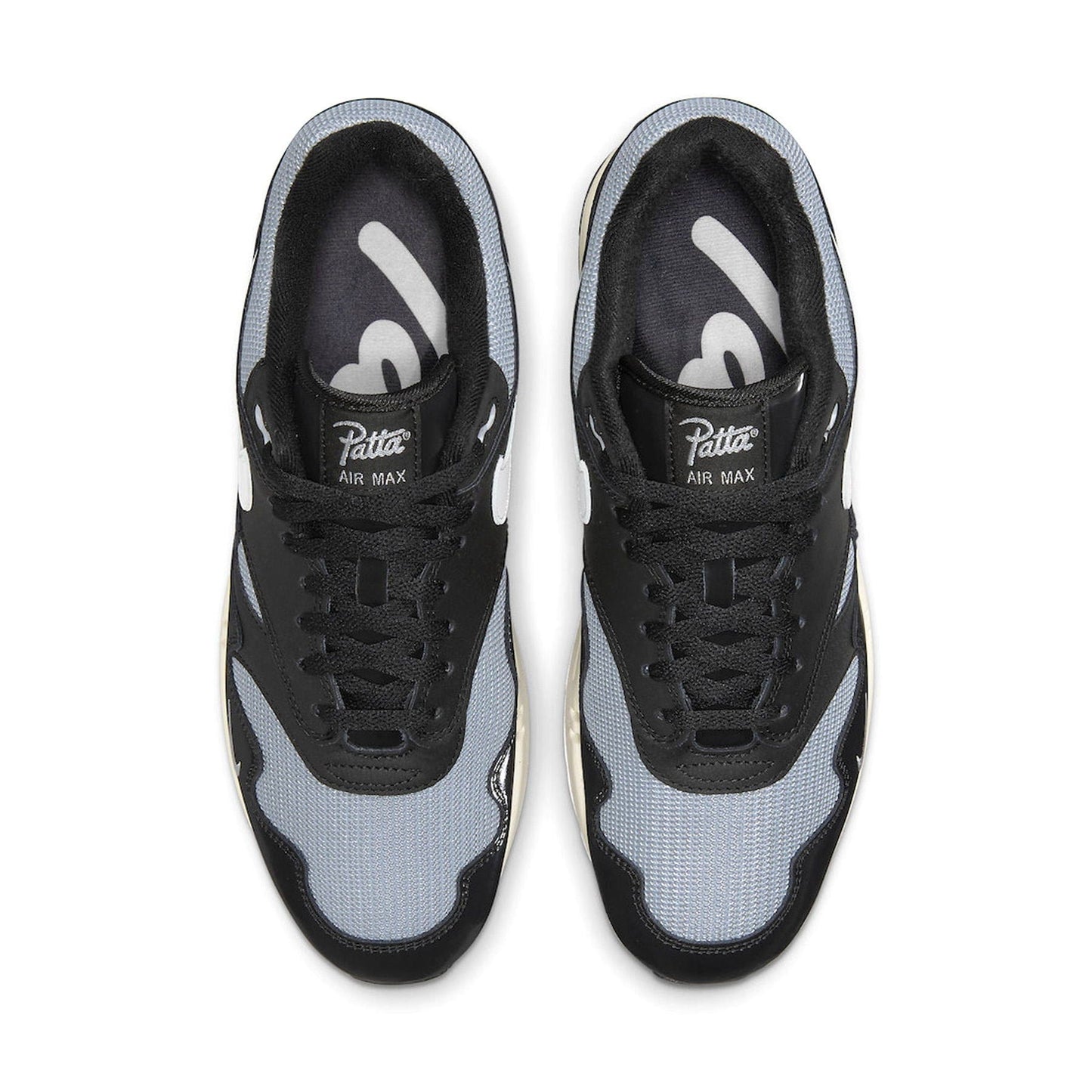 Patta x Nike Air Max 1 'Black' — UK 3 | EU 35.5 | US 3.5 — Back View