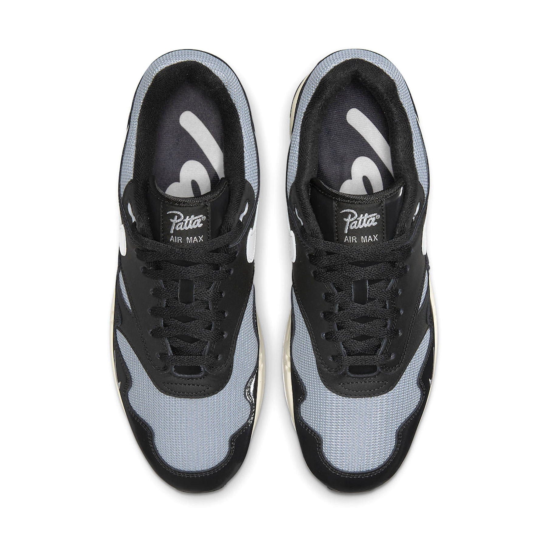 Patta x Nike Air Max 1 'Black' — UK 3 | EU 35.5 | US 3.5 — Back View