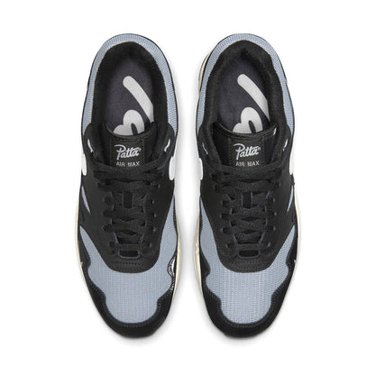 Patta x Nike Air Max 1 'Black' — UK 3 | EU 35.5 | US 3.5 — Back View