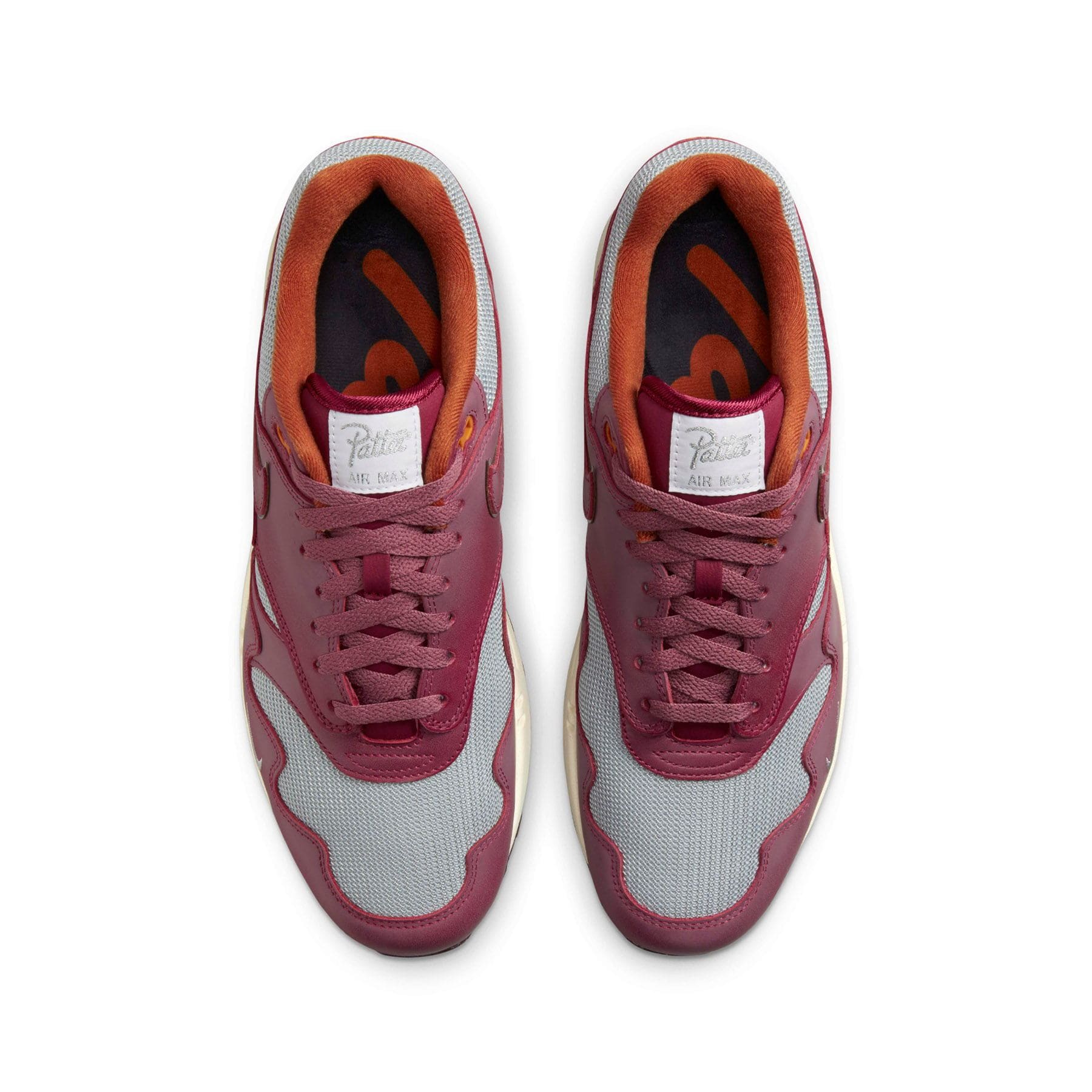 Patta x Nike Air Max 1 'Rush Maroon' — UK 3 | EU 35.5 | US 3.5 — Back View