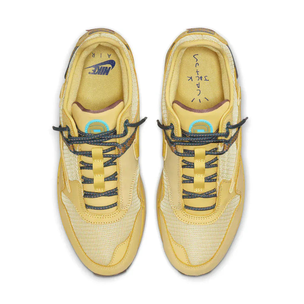 Nike Air Max 1 Travis Scott Cactus Jack Saturn Gold — 3.5 UK — Back View