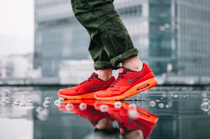 Nike Air Max 1 Ultra Moire 'Gym Red-Orange' — UK 3 | EU 35.5 | US 3.5 — Detail View