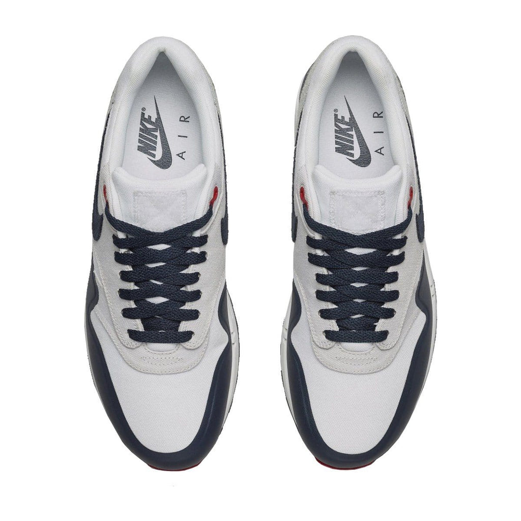 Nike Air Max 1 V SP "Patch" White - Obsidian - University Red — UK 3 | EU 35.5 | US 3.5 — Side View