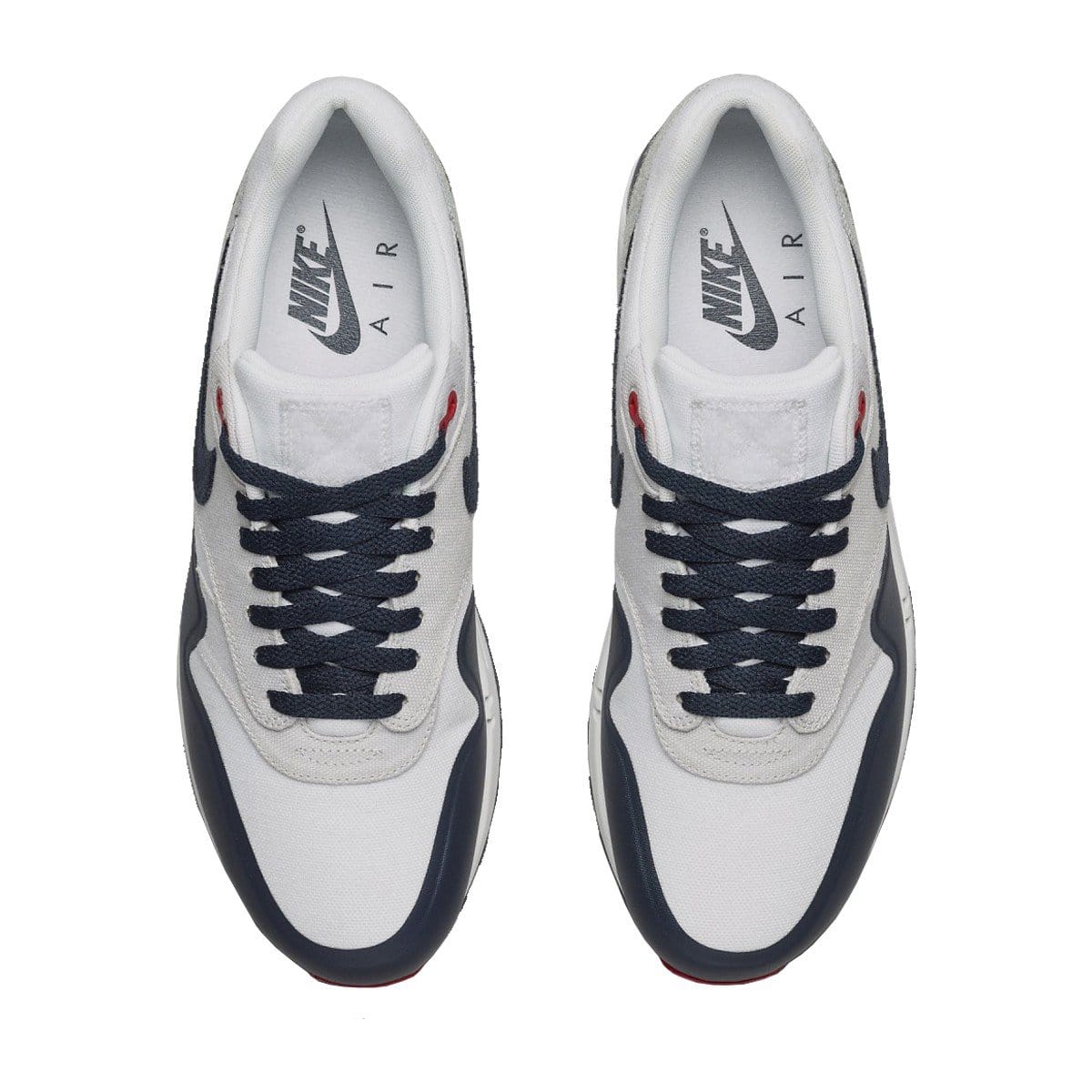 Nike Air Max 1 V SP "Patch" White - Obsidian - University Red — UK 3 | EU 35.5 | US 3.5 — Side View